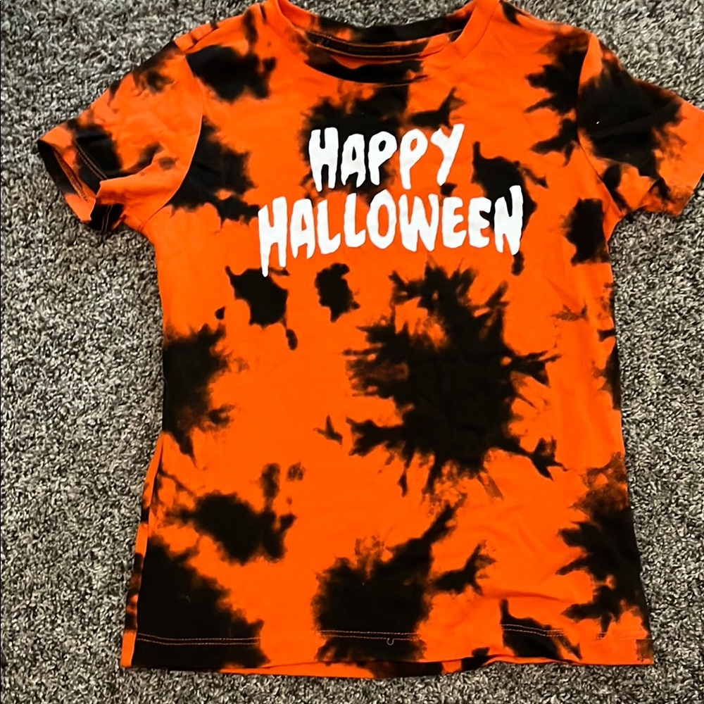 Kids Halloween Costume T-Shirt - Orange and Black